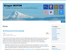 Tablet Screenshot of oregonmufon.com